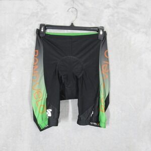 Champion System Bend Velo Mens Cycling Shorts Black Green Padded Size Medium